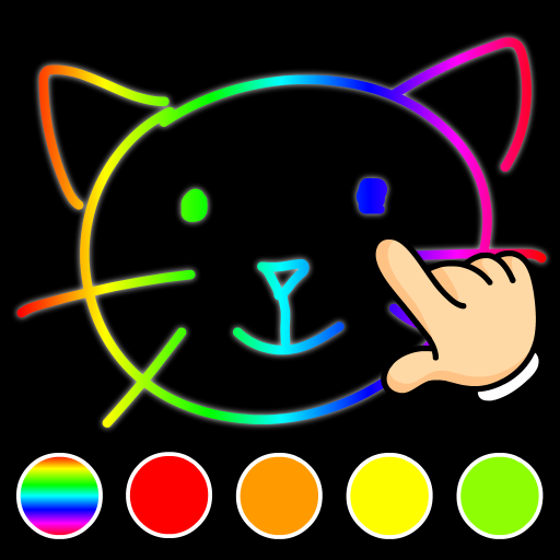 Leuchtende Doodle-Malspiele