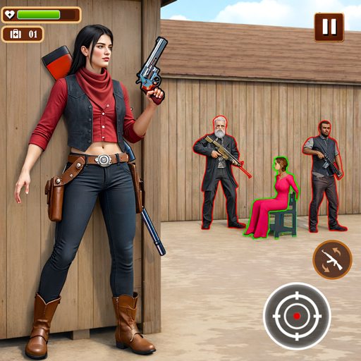 Western-Überleben Schießspiel