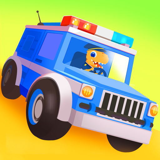 Dinosaurier-Polizeiauto Spiele