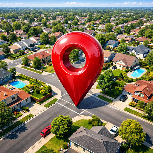 GPS Karten Navigationsrichtung