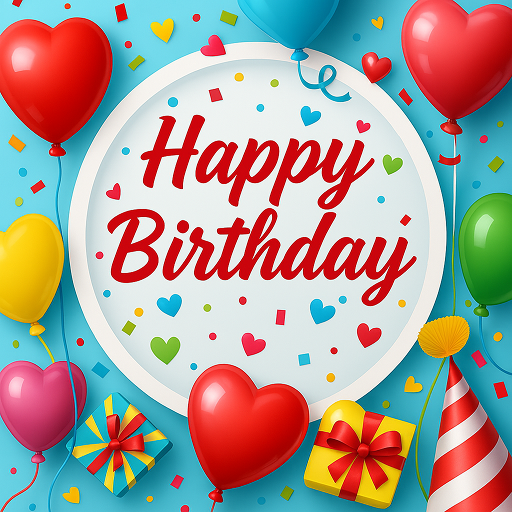 Einladungskarte zum Geburtstag